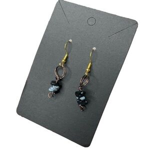Marble crystal earrings